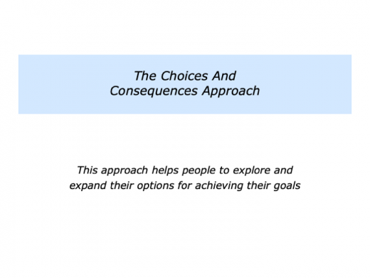 The Choices And Consequences Approach The Positive Encourager