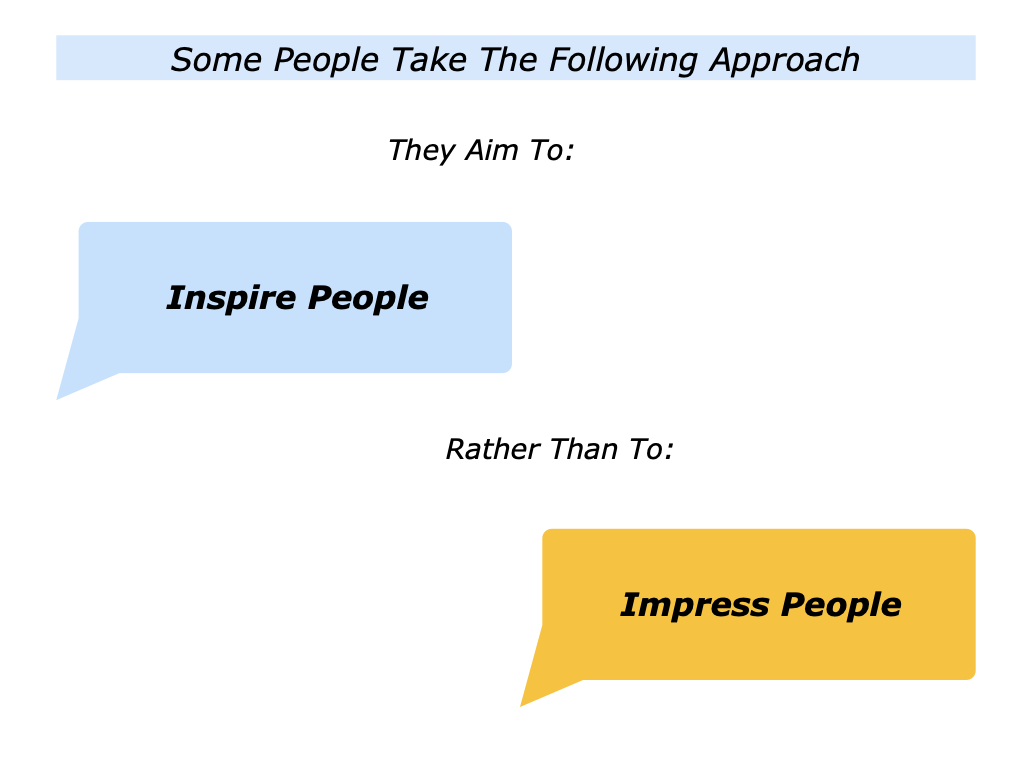 The Aiming To Inspire People Rather Than Impress People Approach - The ...